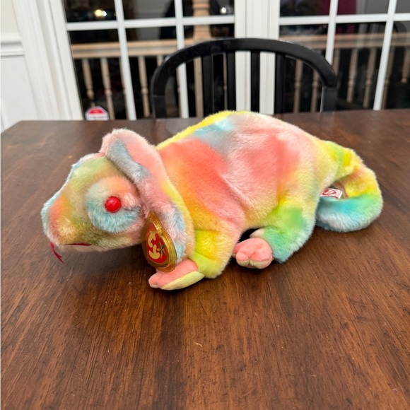 Ty Classic Buddy Rainbow the Chameleon NWT Plush Stuffed Animal - Picture 2 of 8